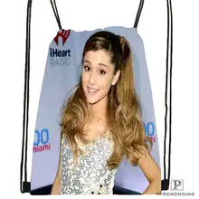 Custom Ariana-Grande походная сумка на шнурке Cute Daypack Kids Satchel(черная спина) 31x40 cm#180611-03-114