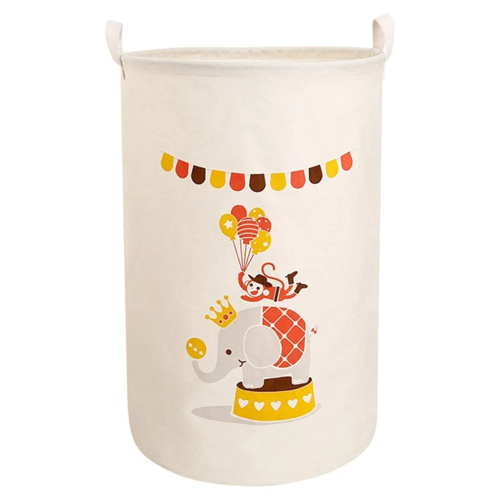 اليابان كبيرة الكرتون تخزين برميل القطن الكتان سلة الغسيل القابلة للطي المنزل لعب أشتات سلة التخزين