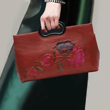 Модная мягкая натуральная кожа верхняя кожаная сумочка Для женщин Банкетный Винтаж топ-ручка сумки/женские вечерние Crossbody