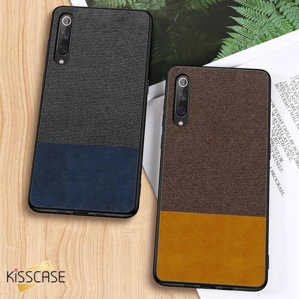 Купить это KISSCASE текстильный чехол для Xiaomi Mi8 Lite Чехлы Mi9 SE Redmi 6Pro Роскошный кожаный