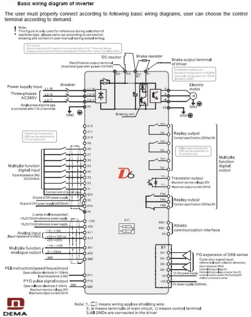 DEMA D6B серый высокоэффективный векторный 15 кВт 3 фазы солнечной частоты Инверторные промышленные применение 380 В солнечной энергии VFD инвертор