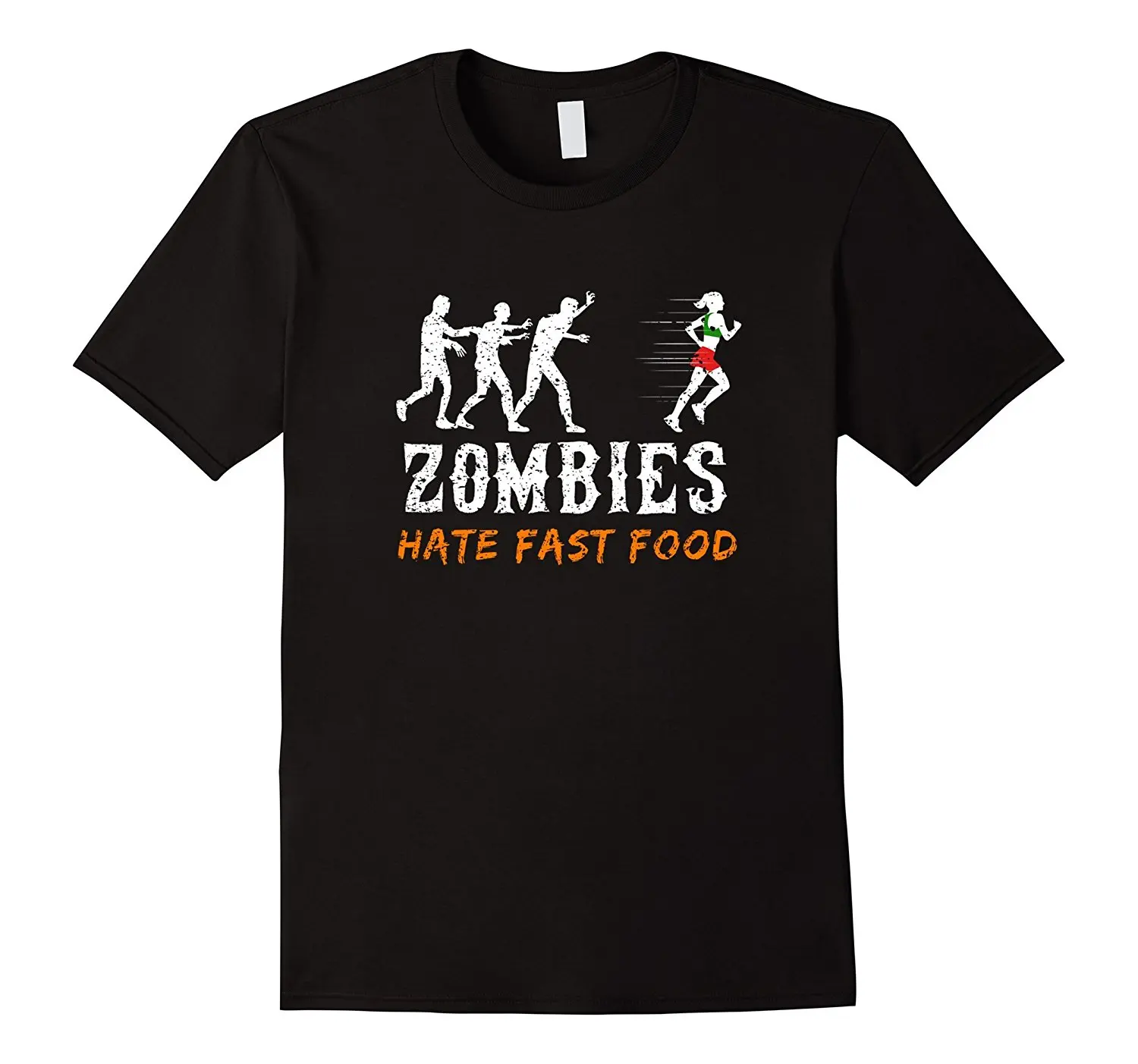 Футболка для Хэллоуина с принтом зомби из 100% хлопка хит продаж 2019|tee shirt|zombies hate fast