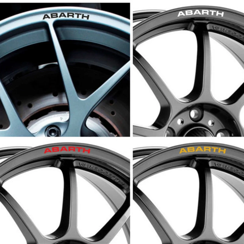 4 шт. для Fiat ABARTH диски литые колесные наклейки 500 500C 500L 500e 500X595 695 Biposto Punto Grande Punto Stilo