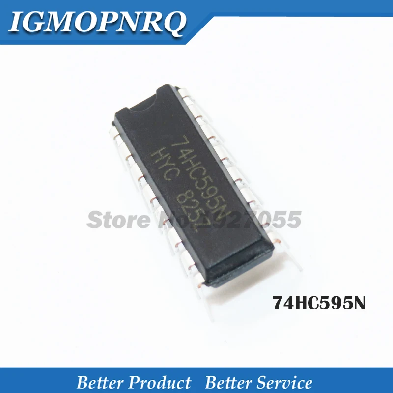 10 шт. SN74HC595N SN74HC595 DIP16 74HC595N 74HC595 DIP 16 счетчик переключения передач три состояния 8 бит