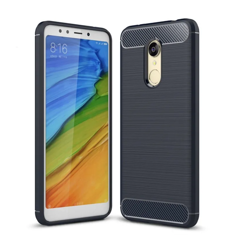

For Xiaomi Redmi 5 plus Case Shockproof Brushed Carbon Fiber Soft TPU Drawing Back Cover For Redmi 4A 4X 5A Note 4 4X Coque