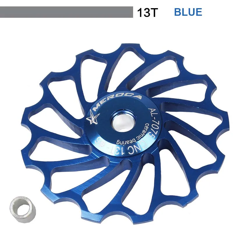 11 T/13 T سبائك الألومنيوم السيراميك دراجة الخلفي Derailleur MTB/الطريق الدراجة بكرة محامل إرشادية MTB الخلفية Derailleur أجزاء الدراجة