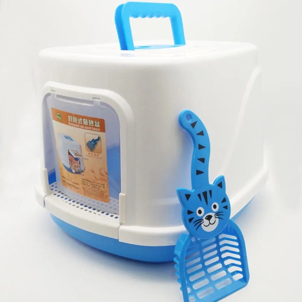 Cat Litter basin Cat toilet full closed large with door Dog toilet