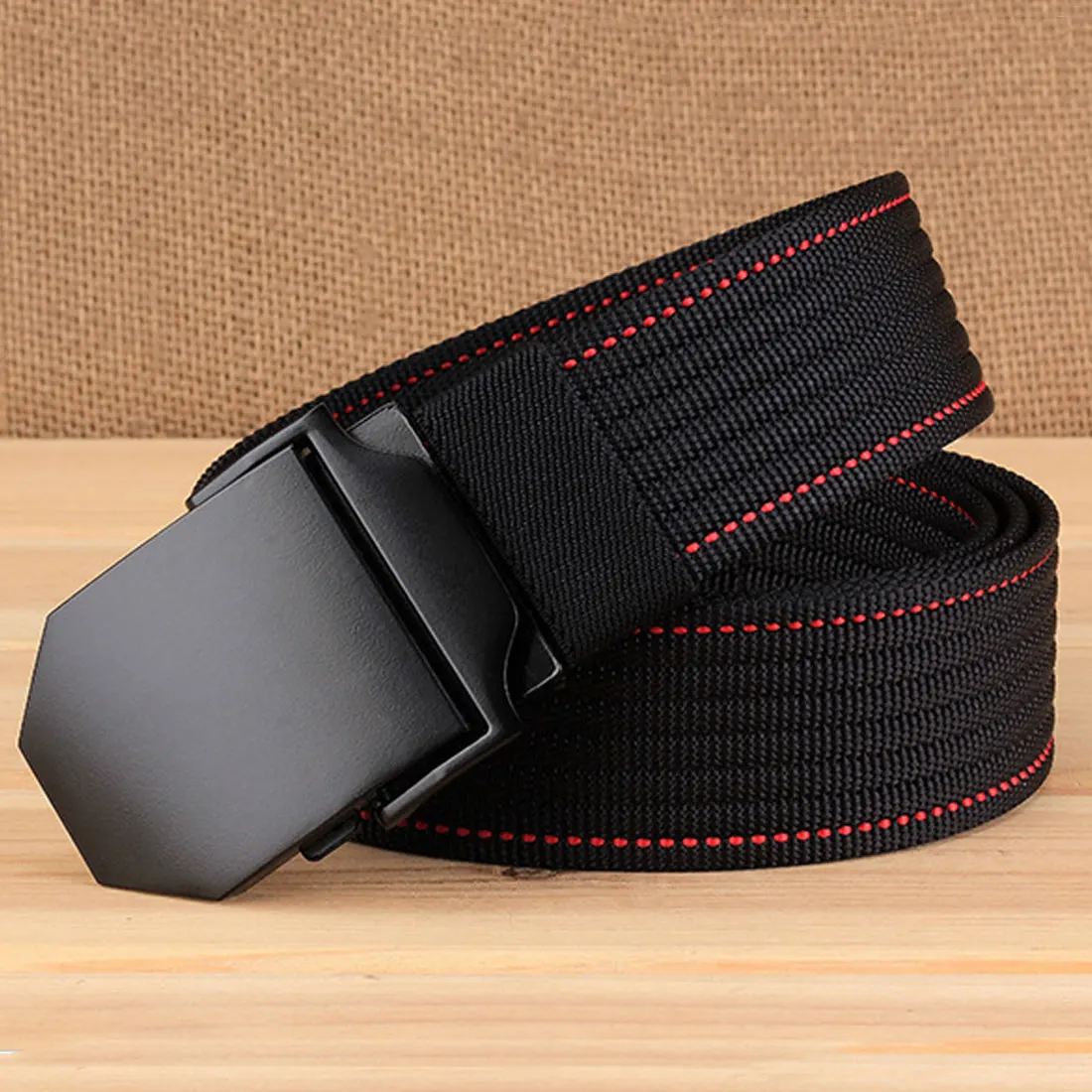 

Automatic tactical casual canvas Unisex belt Outdoor Alloy buckle men Belt for Durable Military Training 3.8 cm wide Belts