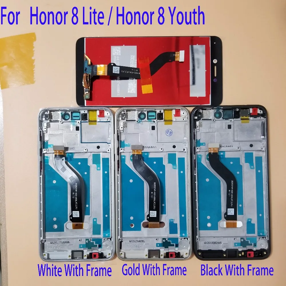 

Tested 5.2" For Huawei Honor 8 Lite PRA-AL00 PRA-AL00X PRA-TL10 LCD Display Touch Screen Digitizer Assembly +Frame And Tools
