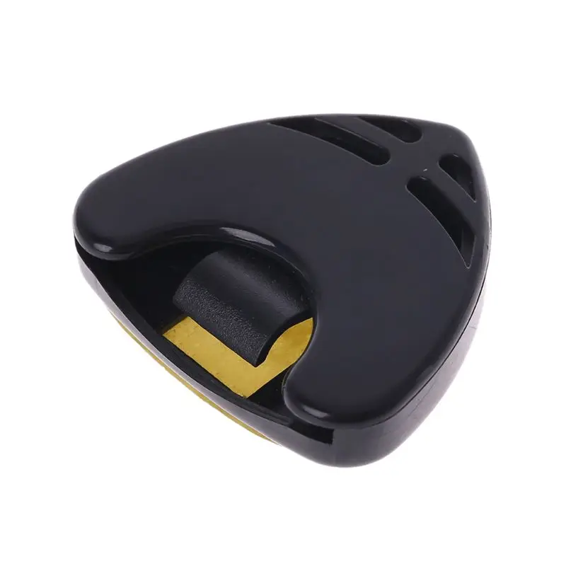 

1 pc Guitar Pick Holder Plastic Plectrum Case Mediator Quick Storage Self Adhesive Triangle Shape Guitar Accessories