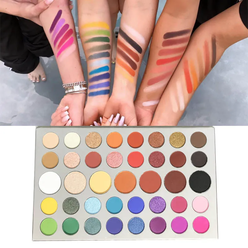 

39 Color Glitter Eyeshadow Palette Pressed Shimmer Matte Eye Shadow MakeUp Long Lasting Eye Palette Hua For Beauty Cosmeti