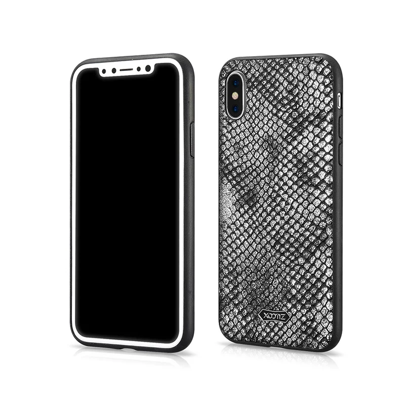Xoomz для Apple IPhone х чехол змеиная кожа искусственная с покрытием ТПУ мобильный iPhone x