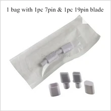 10 пар без-scab 7pin Однорядный 19pin три ряда Перманентный макияж затенение туман microblading blade ручка для татуажа бровей