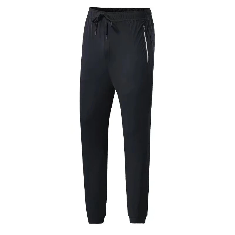 Men Black Running Pants Sportswear Fitness Legging Sports Football
