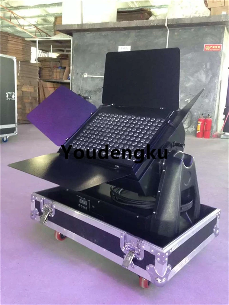 2 шт. с flightcase Водонепроницаемая прожекторная настенная шайба led144x3W Трехцветная 3 в