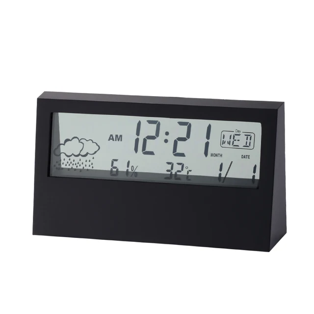 Free Shipping Miniso New Digital Alarm Clock Weather Forecast Function