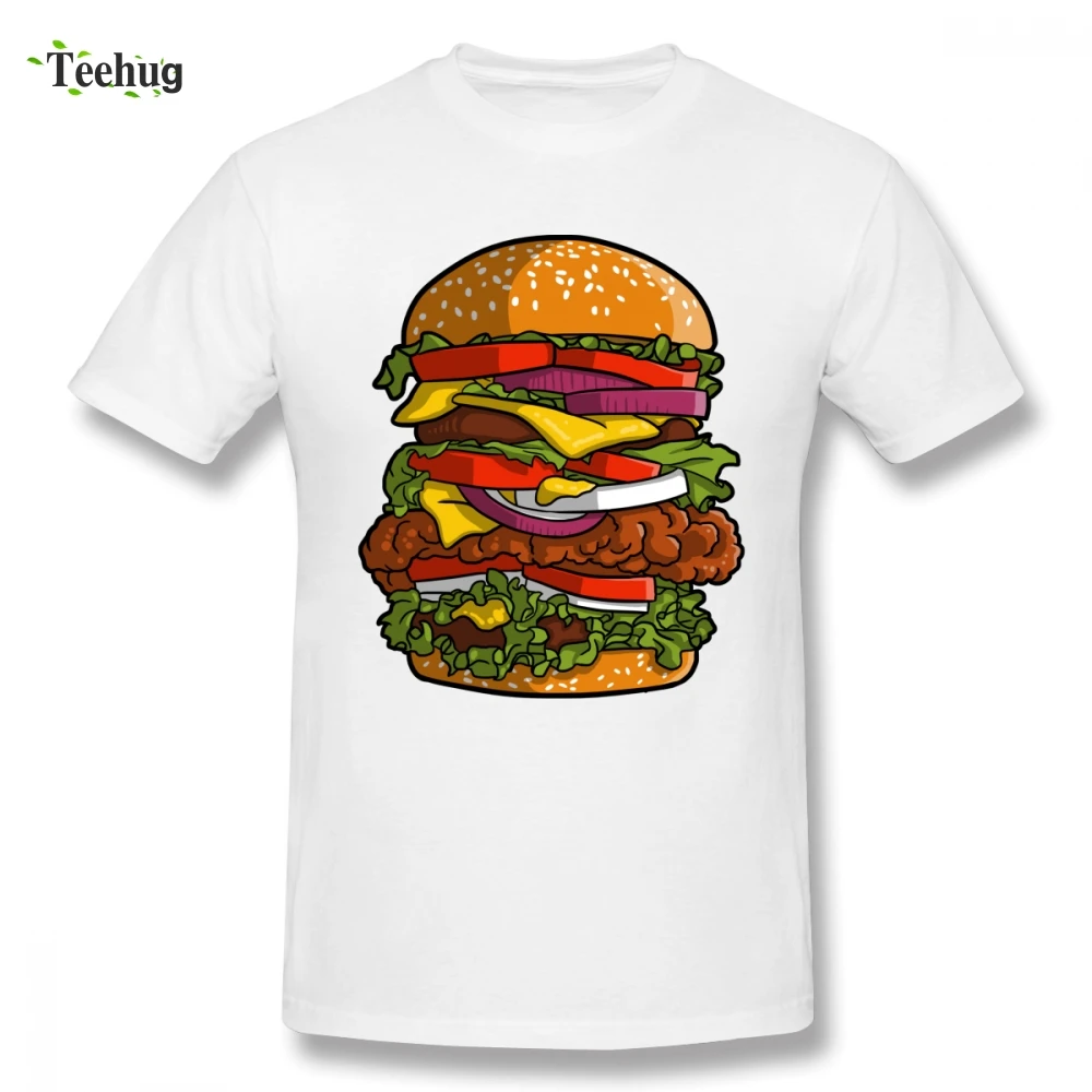 Мужские пользовательского Humburger футболка для мальчиков и девочек 2018 новый