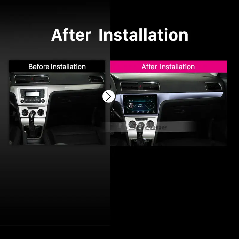 Discount Seicane 2 Din Car Stereo 10.1 inch GPS Android 8.1 HD Touchscreen Radio for VW Volkswagen Lavida 2012-2015 with support Carplay 5
