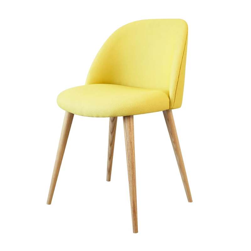 Nordic single dining chair modern simple wood creative home adult sofa back |