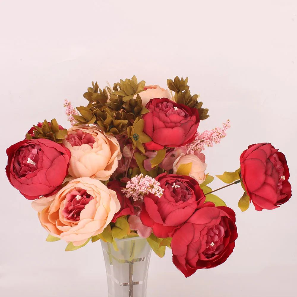 HIGHT Quality silk flower European 1 Bouquet Artificial Flowers Fall