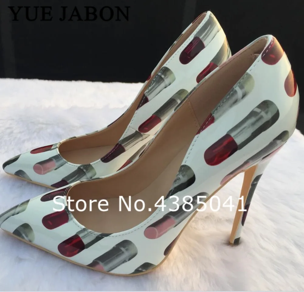 

Lipstick Style Sexy Lady Pumps Patent Leather High Heels Pointed Toe Sandals Luxury Brand Designer Shinny Womens Shoes Plus Size