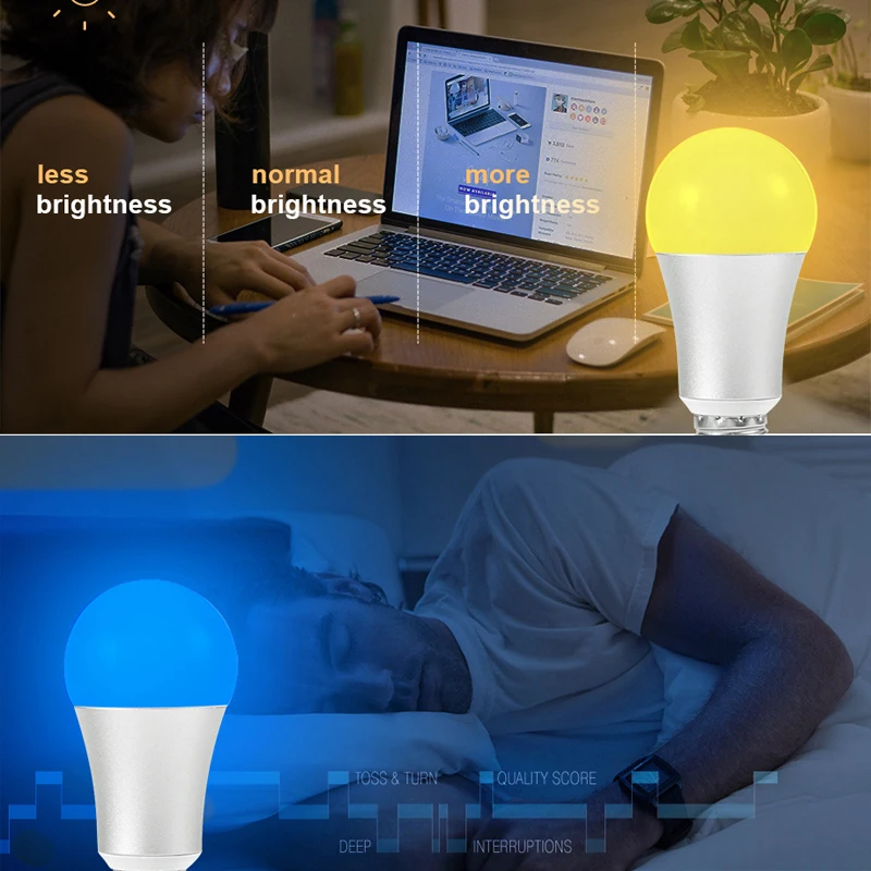 FUNRY WI-FI лампа умный дом светодиодные лампы E27 5 W затемнения RGB Цвет изменение APP дистанционного Управление свет лампы работу с Alexa