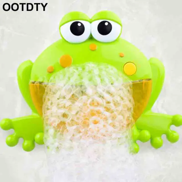 Frog Bubble Maker Bath Toys Crab Bubble Maker Toys Music Bathtub Kids Bathroom Newborn Gift Water Toys