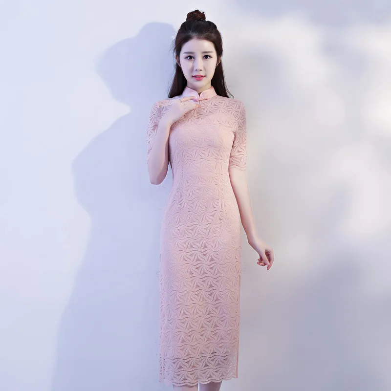 Mince Long Qipao Chinois Élégant 283 De Nouvelle Style D'été Robes 282 Mode À Cheongsam Arrivée S Femmes Dentelle Xxl M Xl 14885 Taille Robe L uKT31c5FlJ