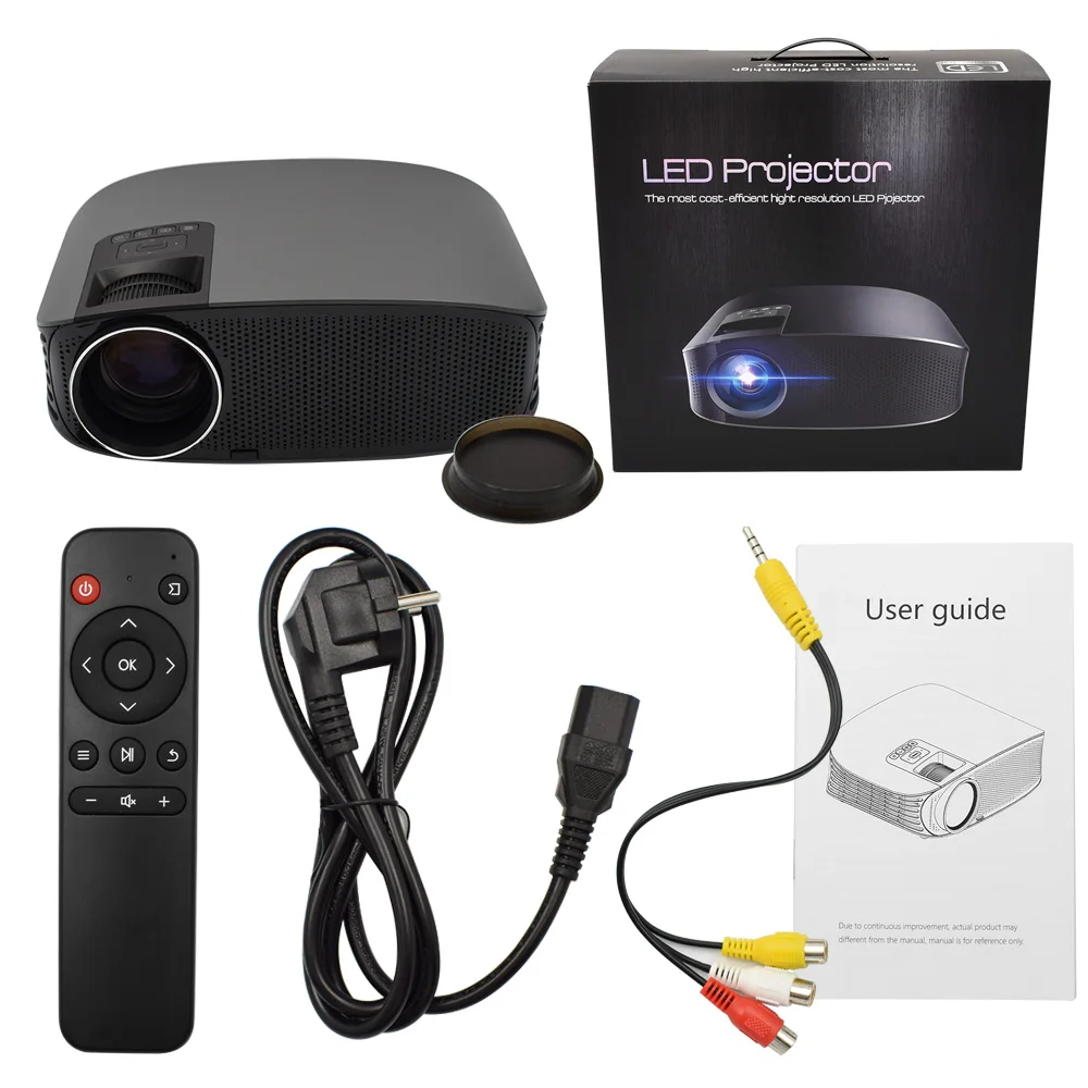 Мини проектор YG600 с поддержкой Full HD 1080P 3200 лм|mini projector|mini beamerprojector led full hd |