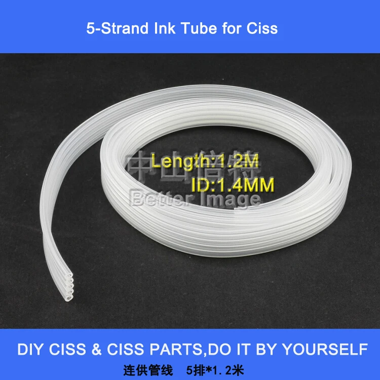 

INK WAY 1.2 Meters ciss pipe line Ink tube inktube for 5 color CIS CISS