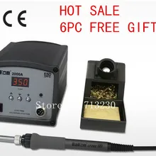 Высокая частота свинца паяльная станция, 90 Вт паяльник станции Бесплатный подарок 6 шт