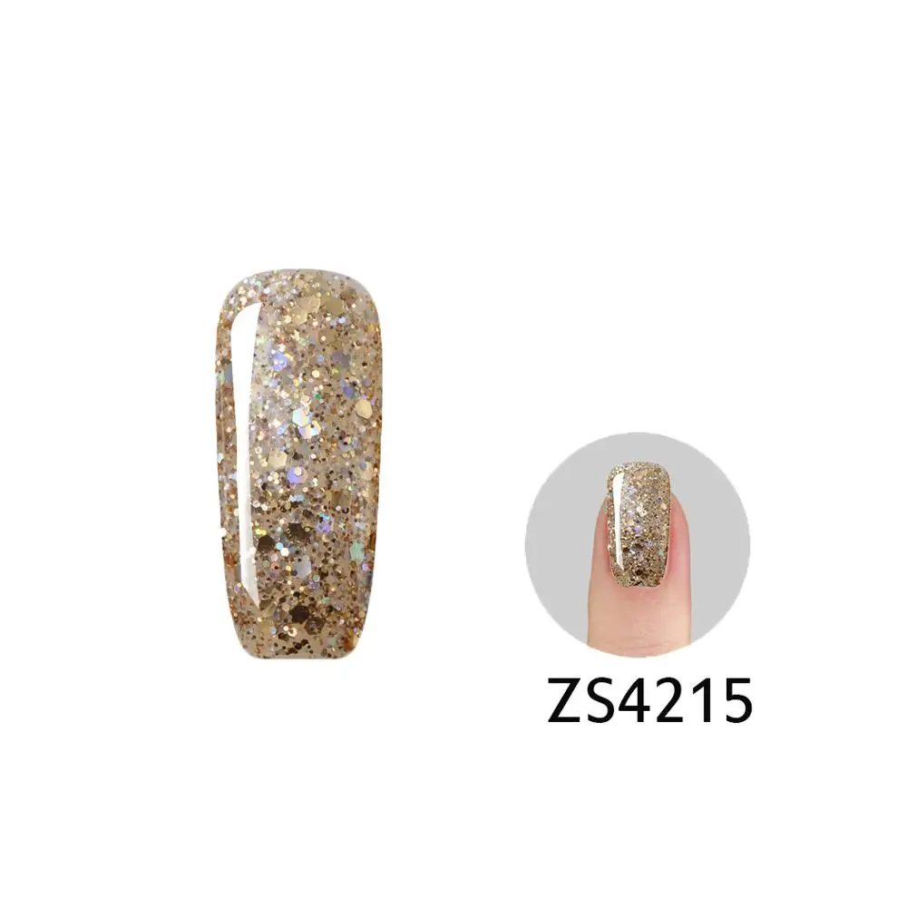 8ML Bling Glitter UV Gel Nail Polish Semi Permanent Shimmer Lucky Lacquer LED Lamp Base Top Coat Gellak Hybrid Varnish Nail Polish
