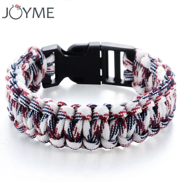 Paracord Bracelets KIT Military Emergency Survival Bracelet Men Women  Unisex Rope Charm Bracelets