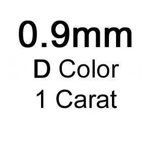 Фабрика 0,8 мм 0,9 мм 1 мм белый круглый свободный D сорт муасанитов 1 карат/упаковка для продажи - Цвет: 0.9mm-1carat-D