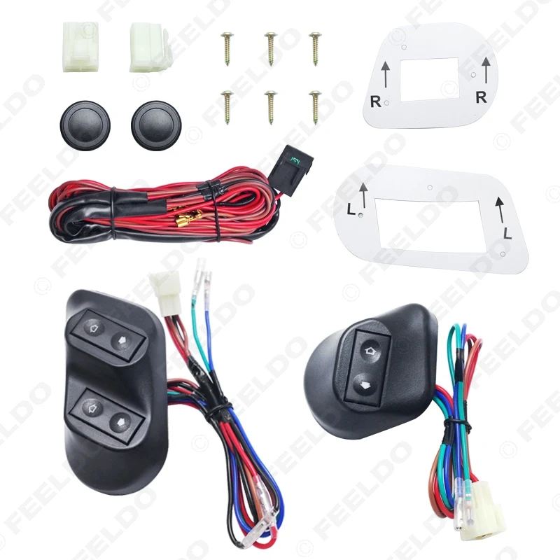 MOTOBOTS DC12V Универсальный 2 дверный электростеклокомплект с 3 шт./компл.