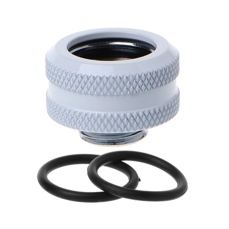 Water Cooling G1 4 Thread OD 16mm Rigid Hard Tube Extender Connector Fittings 3