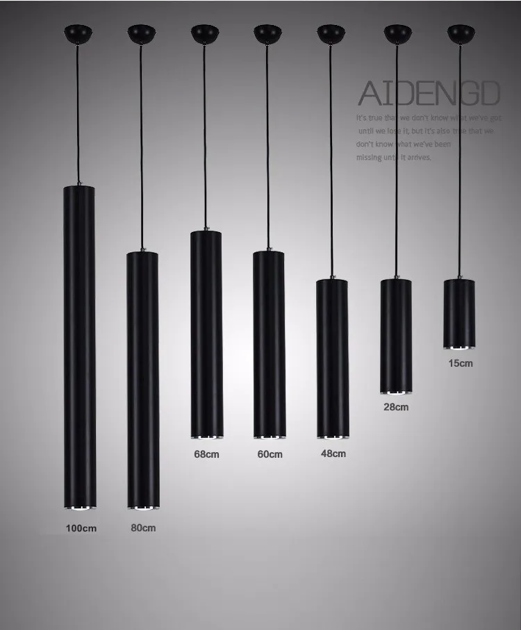 Подвесные светильники lukloy современная кухонная лампа столовая Бар Магазин счетчиков трубы подвесные точечные лампы в форме цилиндра CE/UL