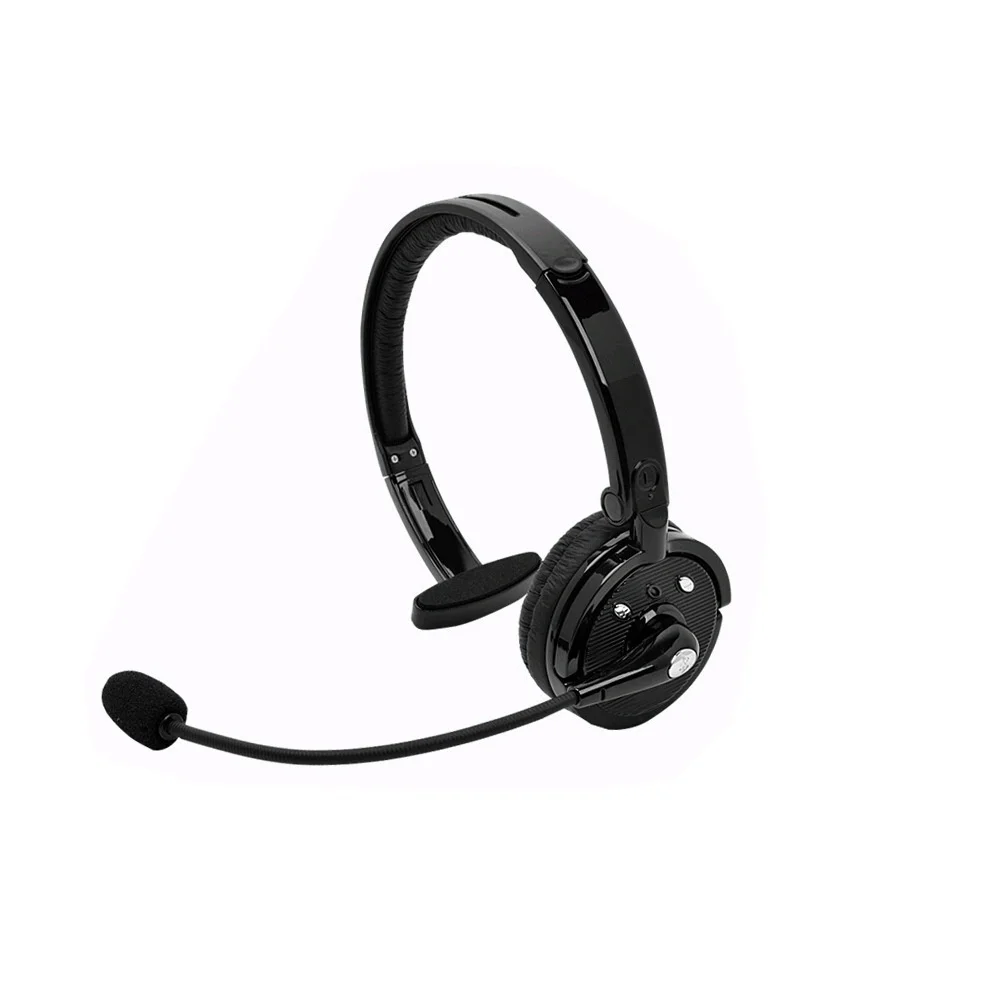 

Over-The-Head Mono Earphone Wireless Bluetooth Headphone Trucker Driver Headset Noise Canceling with Mic for PC PS3 Gaming Phone