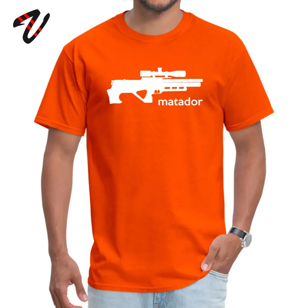 Design Short Sleeve Tops Shirts VALENTINE DAY 2019 Hot Sale Crewneck 100% Cotton Sweatshirts Men Top T-shirts Casual EdGun Matador Airgun T shirt 5423 orange