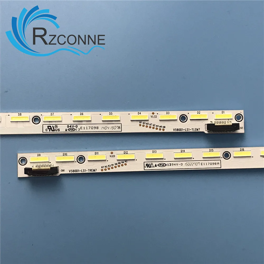 Tira Retroiluminação Led Lâmpada para V580d1-ls1-trem7 64 Trem7 Lcd58s3a 58u3a Led58e1ua 58ds80a 58pus6809 12 Tx-58asw804 58l8400u - Imagem 6