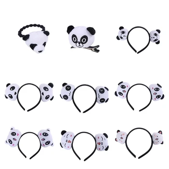 

New Little Plush toys For Baby Hair Band Hair TIE Cute and Beautiful Kid's Party Gift Panda Plush Stuffed toys 9 Styles