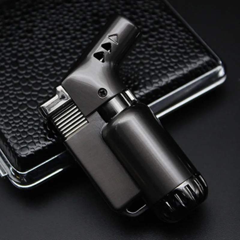 

yooap Mini portable small torch inflatable lighter with lock fire function metal windproof gas lighter small spray gun spray