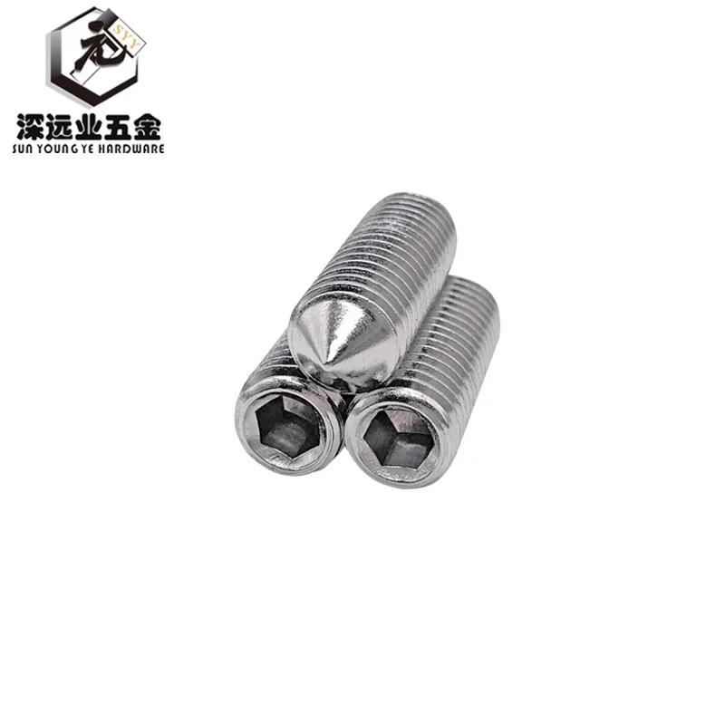 DIN914 американская резьба 8 # 32 10 1/4 20 24 28 304 нержавеющая сталь Grub Винты конусная