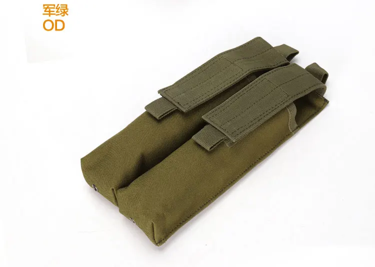 Тактический Двойной подсумок для P90 MOLLE Pouch UMP Mag Bag Airsoft Открытый Камуфляж Военный охотничий аксессуар - Цвет: OD