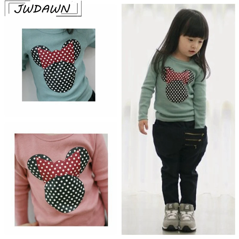 

Print Minnie Bbay Girls Clothes Tshirt For Baby Girls Clothes T-shirt 2018 Girl Autumn Clothes T Shirt Children Clothing Casual