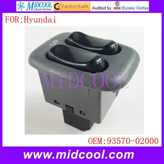 

New Power Window Switch use OE NO. 93570-02000 / 9357002000 for Hyundai