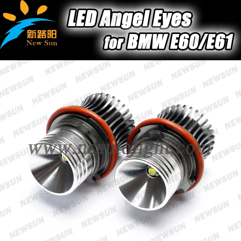 

Free Shipping 10W Super power Led marker lamps,factory wholesale price for BMW E60 E61 car led angel eyes, car led driving light