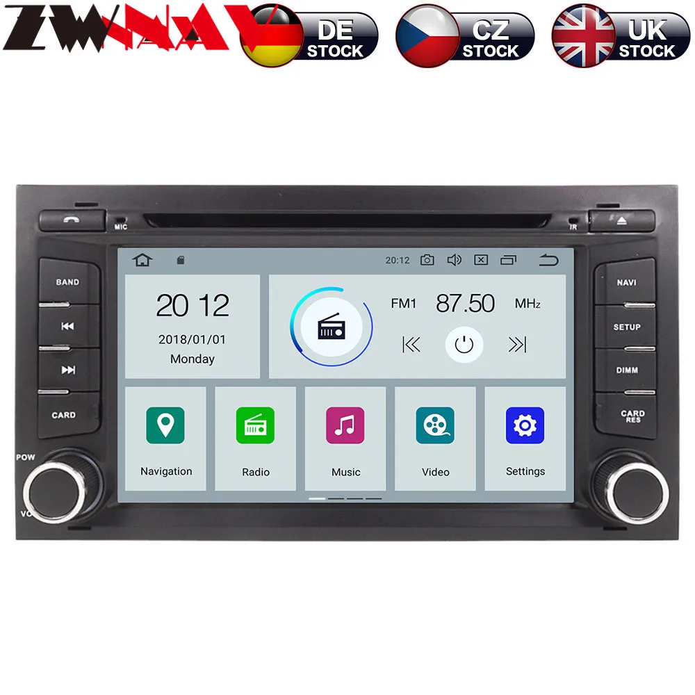 Zwnav Android 9,0 4 + 32 ГБ Автомобильный dvd-плеер для Seat Leon 2012-2017 радио Ibiza gps навигация зеркальное соединение головное устройство multimed