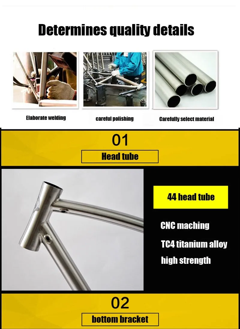 Excellent Free shipping !!! TiTo titanium new road bike frame 700C titanium road bicycle bent top tube internal shifter housing 3 Excellent Free shipping !!! TiTo titanium new road bike frame 700C titanium road bicycle bent top tube internal shifter housing 3