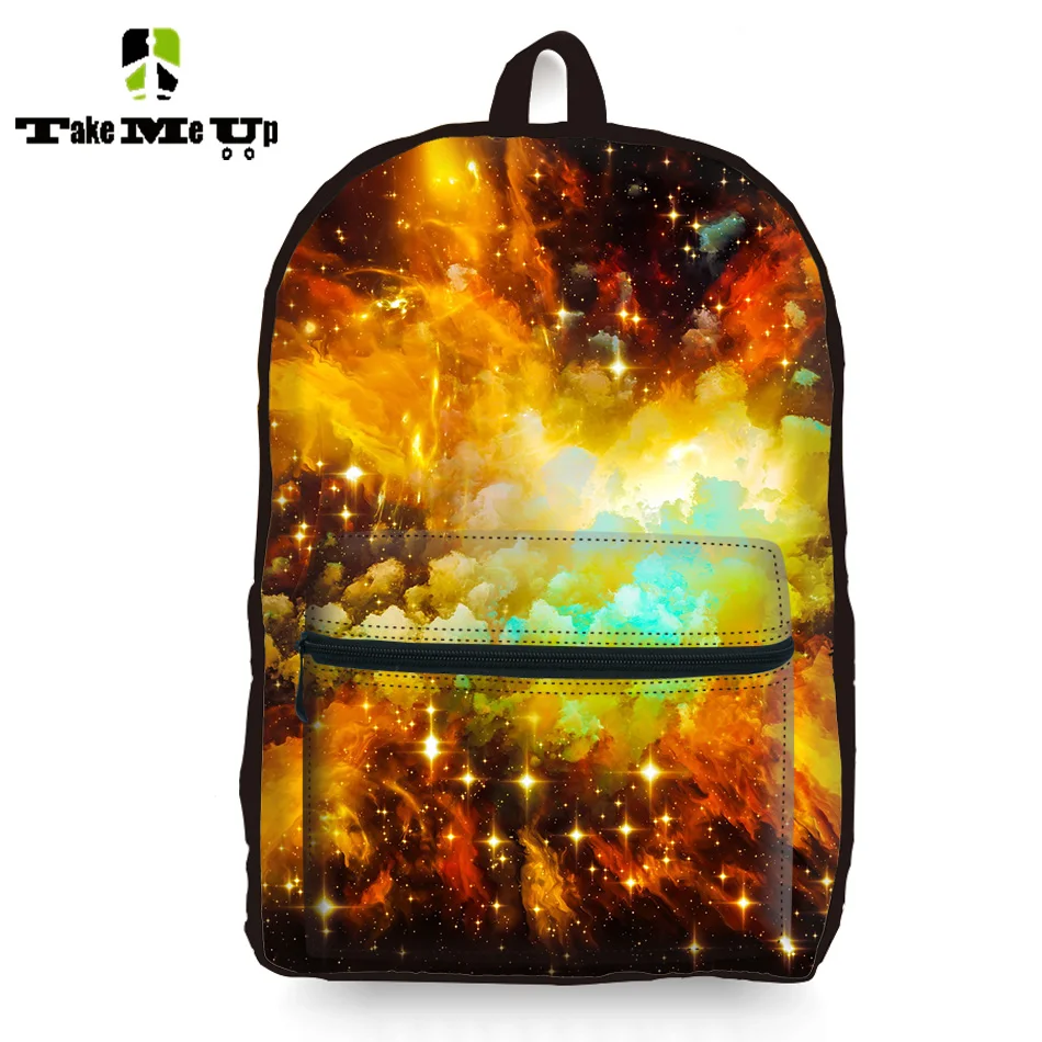 

18.7" Women Girls Travel Backpack Children Rucksack Mochila Feminina Leisure Galaxy Star Universe Space Printing Bag for Teenage